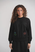 Besticktes Taschen-Sweatshirt