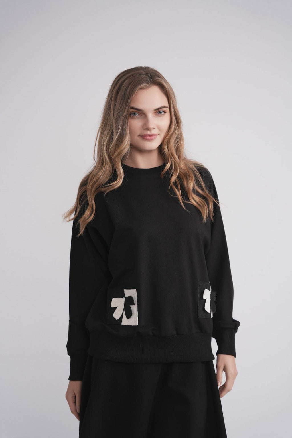 Gestricktes Taschen-Sweatshirt
