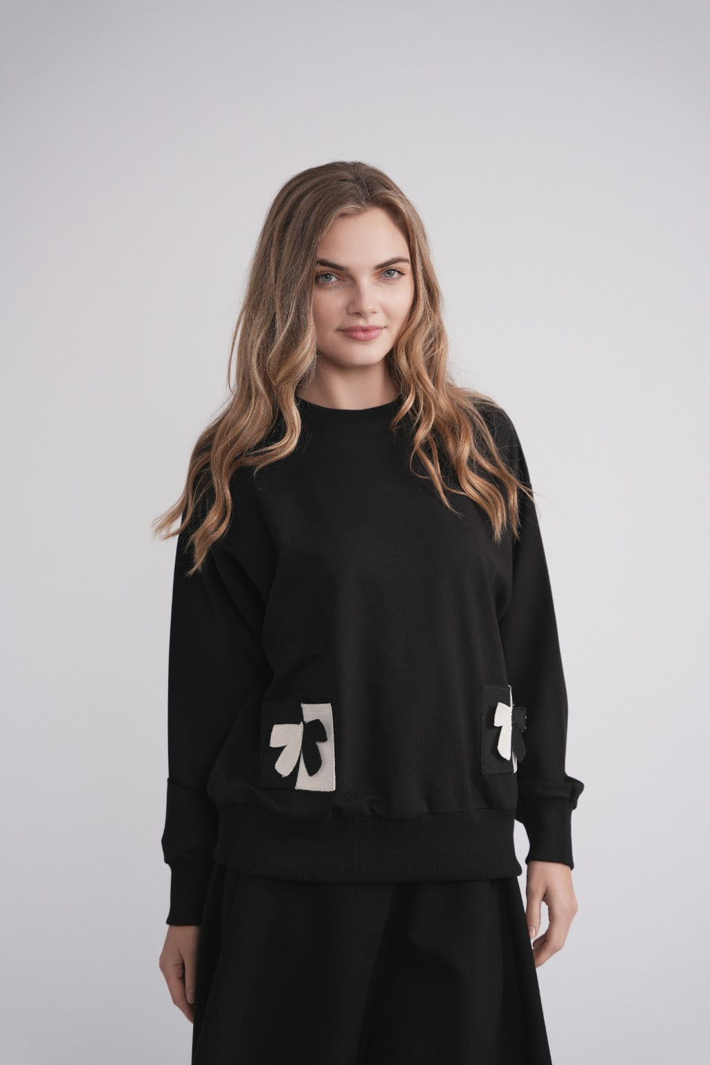 Gestricktes Taschen-Sweatshirt